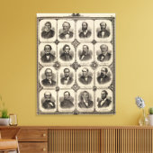 Porträts von EG Potter, Delano T Smith Leinwanddruck (Insitu (Wohnzimmer))