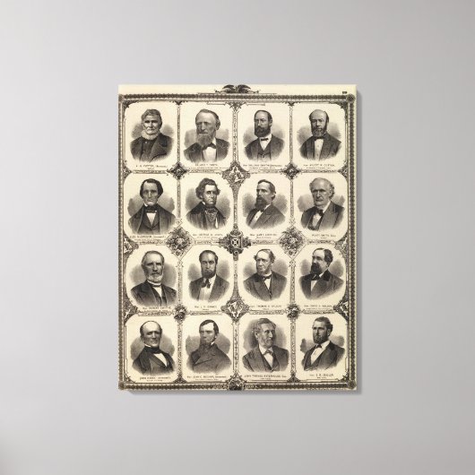 Porträts von EG Potter, Delano T Smith Leinwanddruck (Vorderseite)