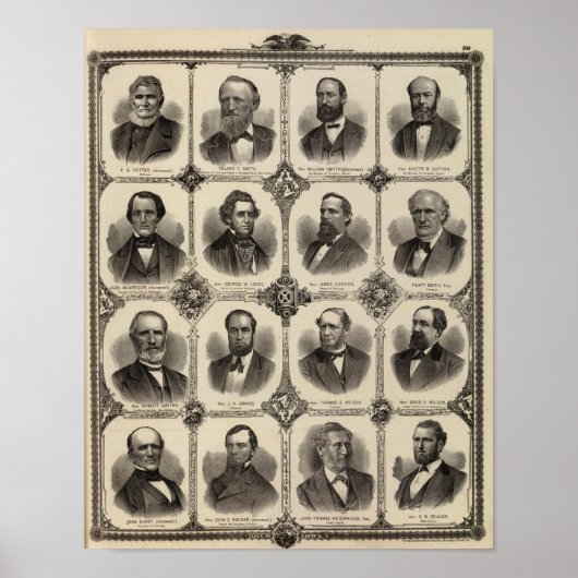 Porträts von EG Potter, Delano T Smith Poster (Vorne)