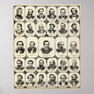 Porträts von Frau DLR Wardner Poster