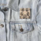 Porträts von Hon Thomas A Hendricks Button (Beispiel)