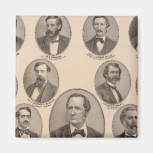 Porträts von Hon Thomas A Hendricks Magnet