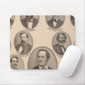 Porträts von Hon Thomas A Hendricks Mousepad (Mit Mouse)