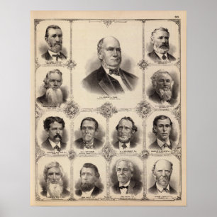 Porträts von Illinois Thirteen Poster
