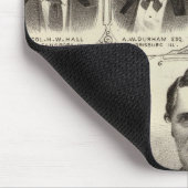 Porträts von John C Hall und Prof. JW Bradshaw Mousepad (Ecke)