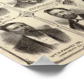 Porträts von John C Hall und Prof. JW Bradshaw Poster (Ecke)