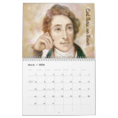 Porträts von Komponisten im Wasserfarbenstil Kalender (Mär 2026)