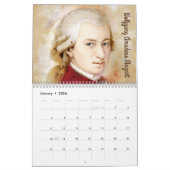 Porträts von Komponisten im Wasserfarbenstil Kalender (Jan 2026)