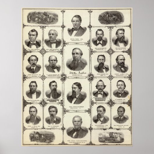 Porträts von Orval Pool, J McKee Peeples Poster (Vorne)