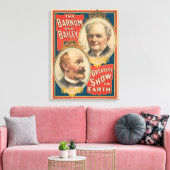 Porträts von P.T. Barnum und J.A. Bailey Leinwanddruck (Insitu (Wohnzimmer))