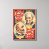 Porträts von P.T. Barnum und J.A. Bailey Leinwanddruck (Vorderseite)