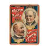 Porträts von P.T. Barnum und J.A. Bailey Magnet (Vertikal)