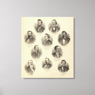 Porträts von Rev. H. Gilliland, Wm F. Terhune Leinwanddruck