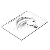 Porträtskizze für Pferde zeichnend Reitkunst Notizblock (Linke Seite)