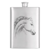 Porträtstift zeichnend Reitkunst Flachmann (Vorderseite)