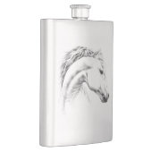 Porträtstift zeichnend Reitkunst Flachmann (Rechts)