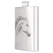 Porträtstift zeichnend Reitkunst Flachmann (Links)