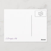 Porträtstift zeichnend Reitkunst Postkarte (Rückseite)