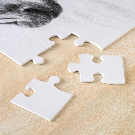 Porträtstift zeichnend Reitkunst Puzzle (Seite)