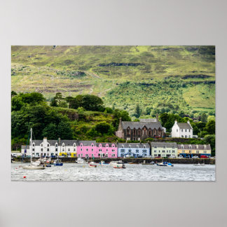 Portree auf der Insel Skye Poster