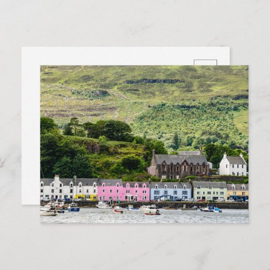 Portree auf der Insel Skye Postkarte (Vorne/Hinten)