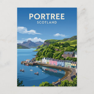 Portree Schottland Postkarte