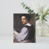 Portriat eines jungen Mannes Postkarte (Stehend Vorderseite)