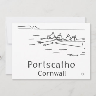 Portscatho Gig Rowers Card Dankeskarte