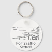 Portscatho Harbour Keyring Schlüsselanhänger (Vorderseite)