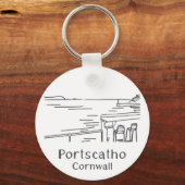 Portscatho Harbour Keyring Schlüsselanhänger (Vorderseite)