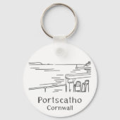 Portscatho Harbour Keyring Schlüsselanhänger (Rückseite)