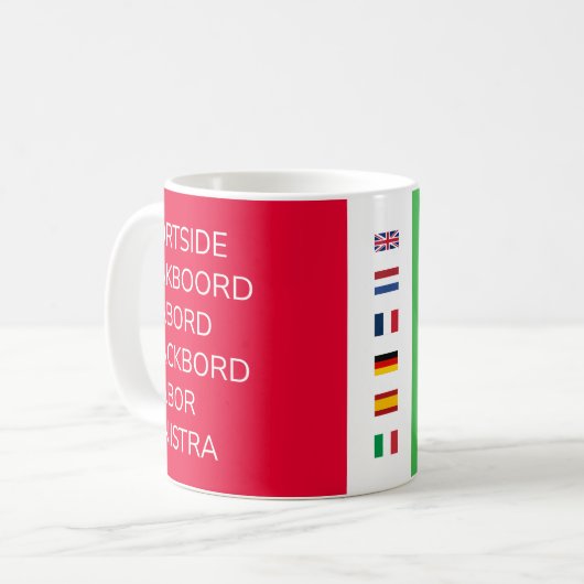 Portside-Starboard-Tasse Kaffeetasse (Vorderseite Links)