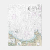 Portsmouth bis Cape Ann nautical Chart 13278 Fleecedecke (Vorderseite)
