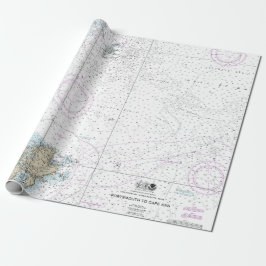 Portsmouth bis Cape Ann nautical Chart 13278 Geschenkpapier