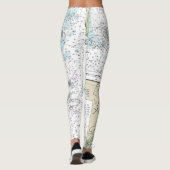 Portsmouth bis Cape Ann nautical Chart 13278 Leggings (Rückseite)