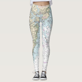 Portsmouth bis Cape Ann nautical Chart 13278 Leggings