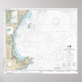 Portsmouth bis Cape Ann nautical Chart 13278 Poster