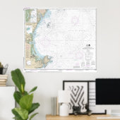 Portsmouth bis Cape Ann nautical Chart 13278 Poster (Heimbüro)