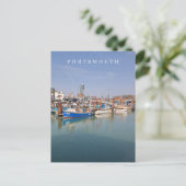 Portsmouth Boote sehen Postkarte (Stehend Vorderseite)
