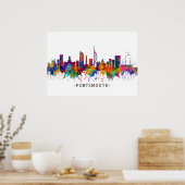 Portsmouth England Skyline Poster (Küche)