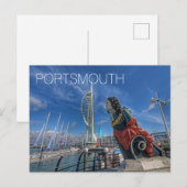 Portsmouth Feiertagspostkarte (Vorne/Hinten)
