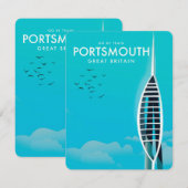 Portsmouth Great British Vacacation Poster (Vorne/Hinten)