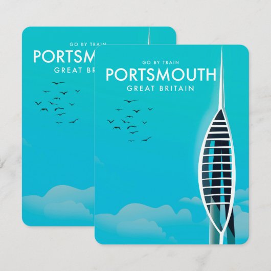 Portsmouth Great British Vacacation Poster (Vorne/Hinten)