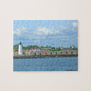 Portsmouth-Hafen-Leuchtturm-Puzzlespiel Puzzle