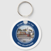 Portsmouth Hafen New Hampshire Malerei Schlüsselanhänger (Vorderseite)
