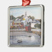 Portsmouth Hafen, New Hampshire Silbernes Ornament (Links)