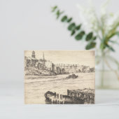 Portsmouth Harbor Vintag Postkarte (Stehend Vorderseite)