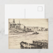 Portsmouth Harbor Vintag Postkarte (Vorne/Hinten)