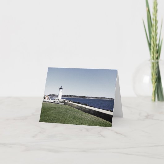 Portsmouth Lighthouse Dankeskarte (Vorderseite)