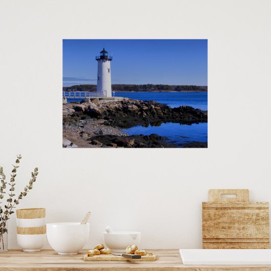 Portsmouth Lighthouse-New Hampshire Poster (Küche)